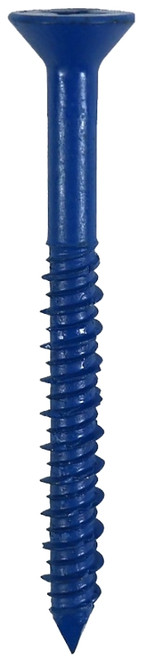 COBRA ANCHORS 633T Screw, 1/4 in Thread, 2-3/4 in L, Flat Head, Phillips, Robertson Drive, Steel, Fluorocarbon-Coated [SKU: ORG8171381]