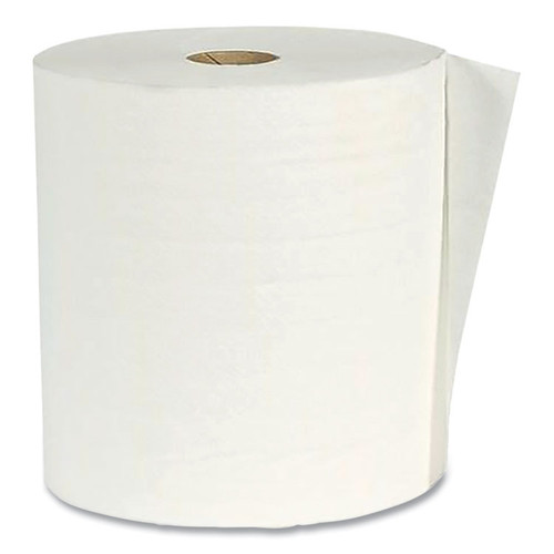 Hardwound Paper Towel Roll, Virgin Paper, 1-Ply, 7.88" x 800 ft, White, 6/Carton [SKU: APAW80166]