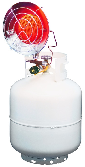 Mr. Heater F242100 Single Tank Top Heater, 5 lb Fuel Tank, Propane, 10000 to 15000 Btu, Silver [SKU: ORG6139166]