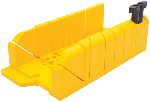 STANLEY 20-112 Clamping Mitre Box, 45/90 deg, 45 deg Face Angle, 22.5 deg Octagonal Cutting Slot, Polypropylene [SKU: ORG6210124]