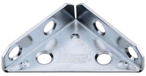National Hardware V124 Series N337-675 Corner Brace, 2 in L, Steel, Zinc [SKU: ORG7181159]