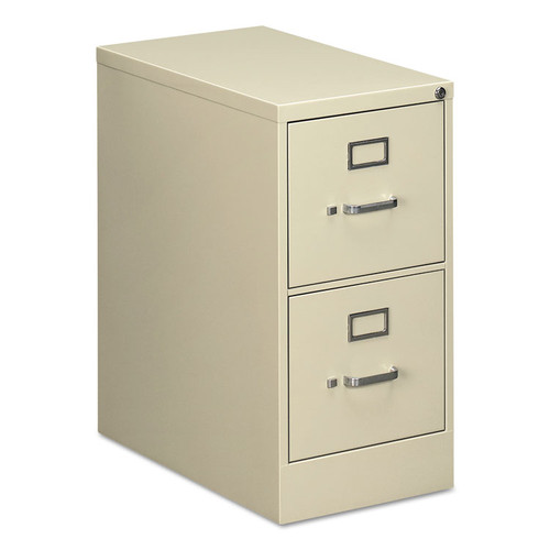 Two-Drawer Economy Vertical File, 2 Letter-Size File Drawers, Putty, 15" x 25" x 28.38 [SKU: ALEHVF1529PY]