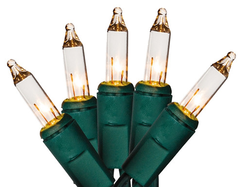 Hometown Holidays C10Y082B Light Set, Christmas, 120 V, 40.8 W, 100-Lamp, Clear Lamp, 1000 hr Average Life [SKU: ORG4995304]