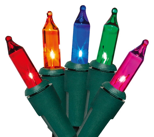 Hometown Holidays C10Y082A Light Set, Christmas, 120 V, 40.8 W, 100-Lamp, Blue/Green/Pink/Red/Yellow Lamp [SKU: ORG5005665]
