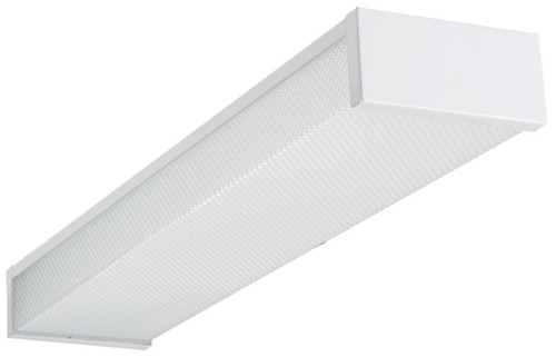 Metalux WP Series 2WP1540R Utility Wrap Light, 0.13 A, 120 V, 15 W, 2-Lamp, LED Lamp, 1811 Lumens, Steel Fixture [SKU: ORG1320597]