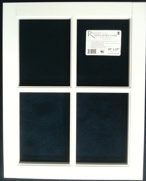 Duo-Corp Renaissance 2229BS Barn Sash Window, 22 in OAW, 29 in OAH, Vinyl Frame [SKU: ORG8133191]