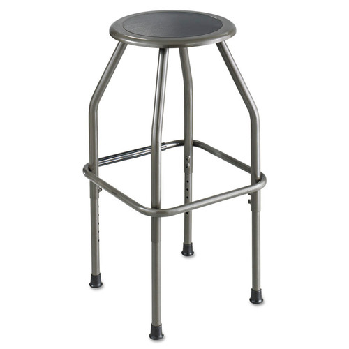 Diesel Industrial Stool with Stationary Seat, Backless, Supports Up to 250 lb, 22" to 30" Seat Height, Pewter [SKU: SAF6666]