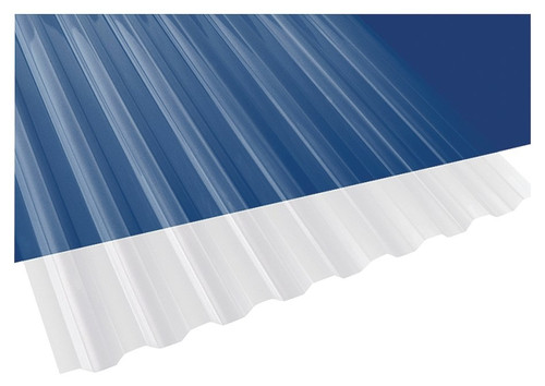 Suntuf 101697 Corrugated Panel, 8 ft L, 26 in W, Greca 76 Profile, 0.032 in Thick Material, Polycarbonate, Clear [SKU: ORG1479633]