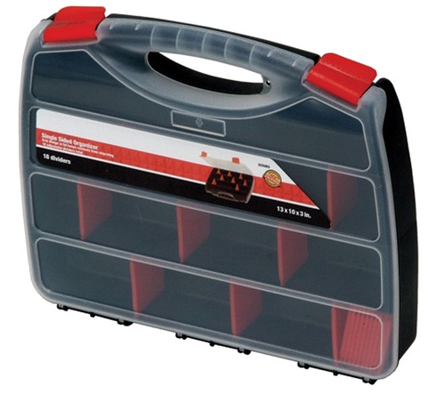 QUANTUM STORAGE SYSTEMS ORG80032 Single-Sided Organizer, 12-1/2 in L, 10 in W, 2-1/4 in H, 22-Compartment, Black [SKU: ORG3352507]