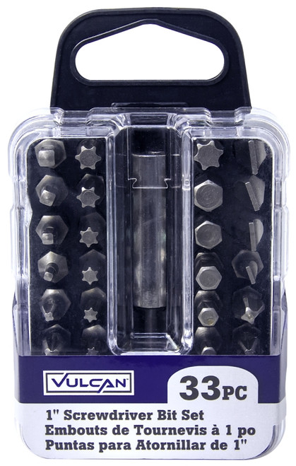 Vulcan 386360OR Screwdriver Bit Set, 33-Piece, Satin [SKU: ORG4988564]