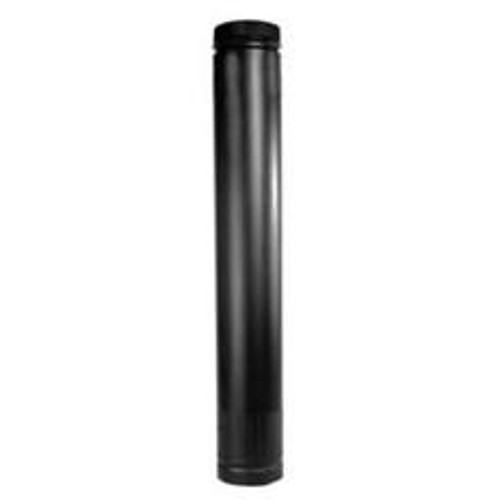 SELKIRK DSP7TL Stove Pipe, 7 in ID x 7-1/2 in OD Dia, 38 to 68 in L, Aluminized Steel/Stainless Steel, Black [SKU: ORG7661077]