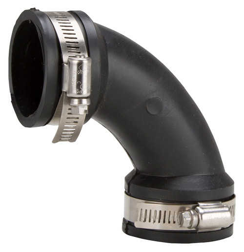 ProSource QL-150 Qwik Pipe Elbow, 1-1/2 in, 90 deg Angle, PVC, Black [SKU: ORG4731139]