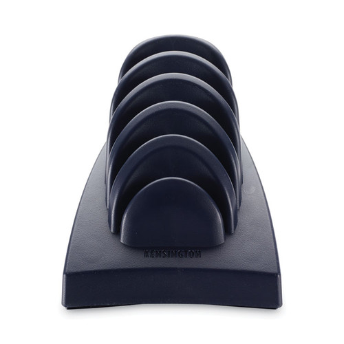 InSight Priority Puck Five-Slot Desktop Copyholder, Plastic, Blue [SKU: KMW62061]