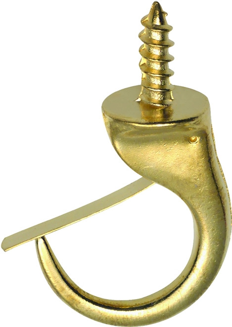 OOK 50361 Mug Hook, 1-1/4 in L, Brass [SKU: ORG2702199]