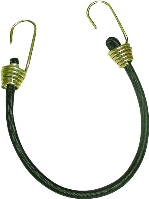 KEEPER 06192 Bungee Cord, 13/32 in Dia, 18 in L, Rubber, Hook End [SKU: ORG6085799]