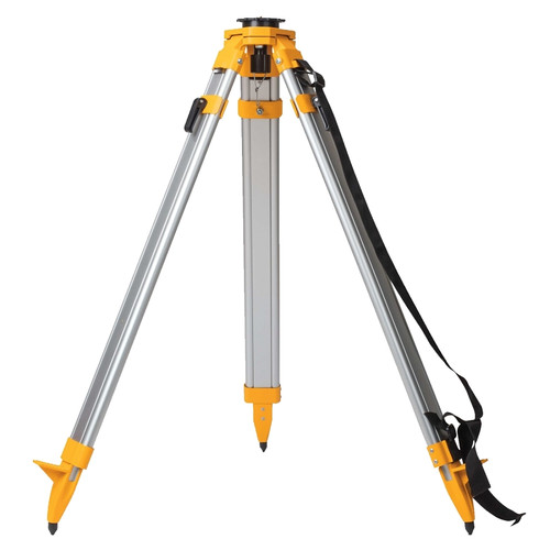 DeWALT DW0737 Construction Tripod, 38 in Min H, 60 in Max H, 5/8 x 11 in Mounting, Aluminum [SKU: ORG2667467]