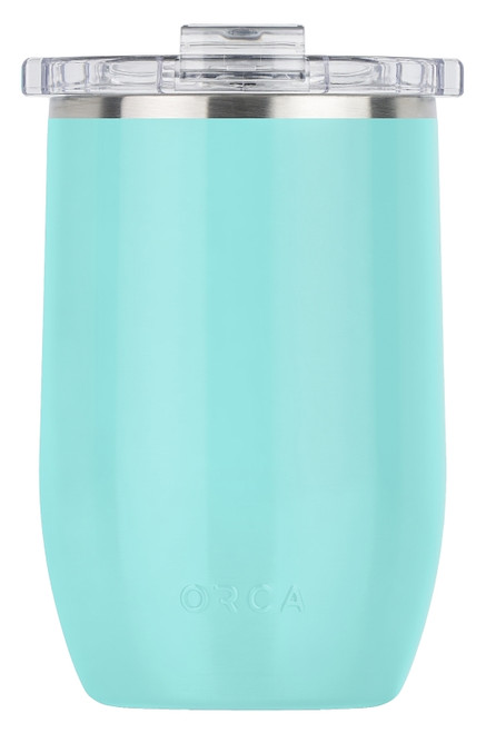 ORCA Vino Series VIN12SF Wine Cup, 12 oz Capacity, Detached Lid, 18/8 Stainless Steel/Copper, Seafoam, Insulated [SKU: ORG7537277]