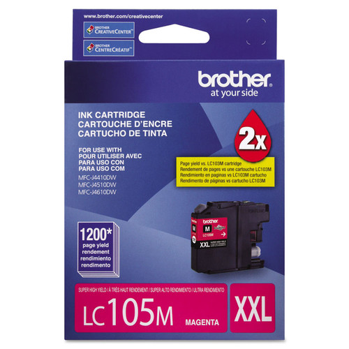 LC105M Innobella Super High-Yield Ink, 1,200 Page-Yield, Magenta [SKU: BRTLC105M]