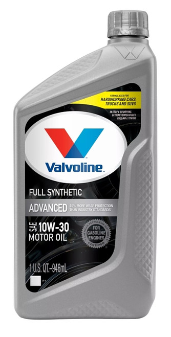 VALVOLINE VV935 Advanced Full Synthetic Motor Oil, 10W-30, 1 qt Bottle [SKU: ORG4001343]