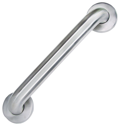 Boston Harbor SG01-01&0112 Grab Bar, 12 in L Bar, Stainless Steel, Wall Mounted Mounting [SKU: ORG4604708]