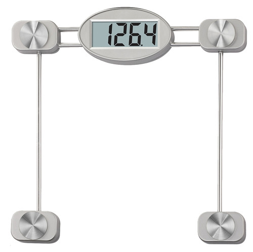 Taylor 75274192 Bathroom Scale, 400 lb Capacity, LCD Display, Metal Housing Material, Clear, 13.38 in OAW, 13.41 in OAD [SKU: ORG5055637]