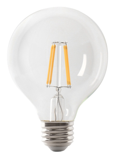 Feit Electric BPG2540/950CA/FIL LED Bulb, Globe, G25 Lamp, 40 W Equivalent, E26 Lamp Base, Dimmable, Clear [SKU: ORG7222714]