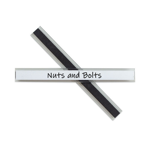 Clear Magnetic Label Holders, Side Load, 6 x 0.5, 10/Pack [SKU: CLI87805]