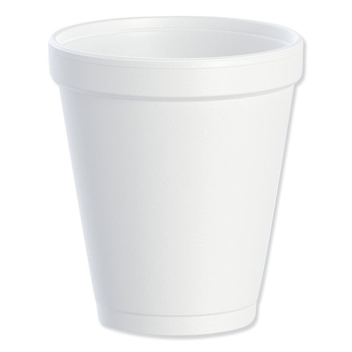 Foam Drink Cups, 8 oz, White, 25/Bag, 40 Bags/Carton [SKU: DCC8J8]