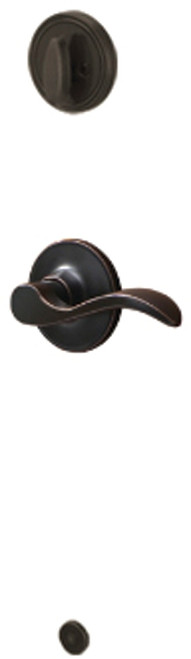 Schlage J Series JH59SEV716LH Seville Inside Handleset, 3 Grade, Brass, Aged Bronze, Left Hand [SKU: ORG3075132]