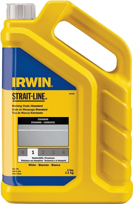IRWIN 65104 Marking Chalk Refill, White, Temporary [SKU: ORG6495915]