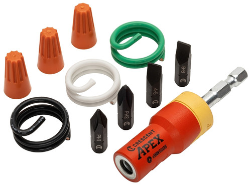 Crescent APEX eSHOK-GUARD CAEBH2CK-4 Ceiling Fan and Light Installation Kit, Steel, Polished Chrome [SKU: ORG7411523]