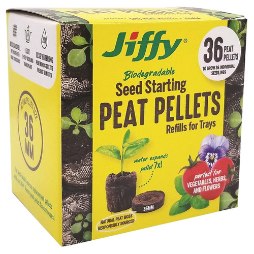 Jiffy J3R36G Peat Pellet Refill, Brown [SKU: ORG7456601]