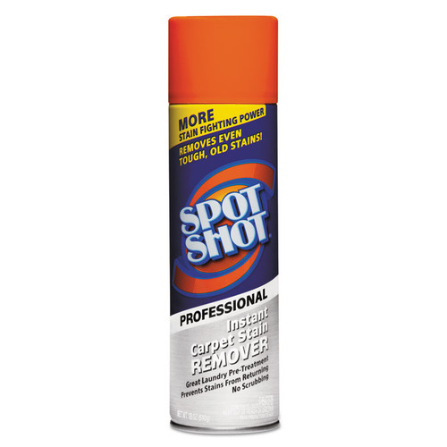 Spot Shot Professional Instant Carpet Stain Remover, 18 oz Aerosol Spray, 12/Carton [SKU: WDF009934]