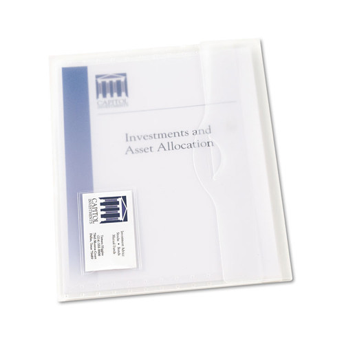 Translucent Document Wallets, Letter Size, Translucent Clear, 12/Box [SKU: AVE72278]
