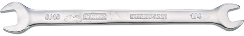 DeWALT DWMT75221OSP Open End Wrench, SAE, 1/4 x 5/16 in Head, 4-27/32 in L, Polished Chrome [SKU: ORG7517659]