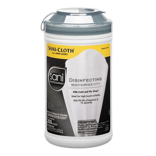 Disinfecting Multi-Surface Wipes, 7.5 x 5.38, 200/Canister, 6/Carton [SKU: NICP22884CT]
