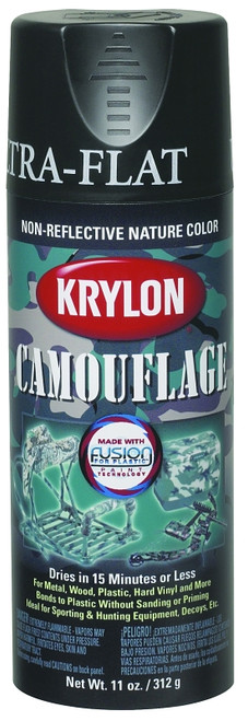 Krylon K04291777 Spray Paint, Flat, Camouflage Khaki, 12 oz [SKU: ORG5571351]