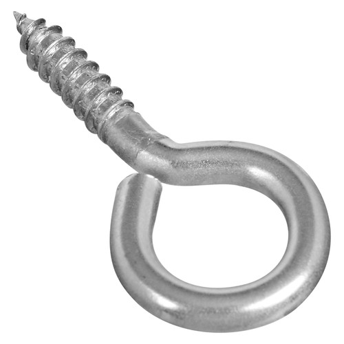 National Hardware V2016 Series N197-178 Screw Eye, #8, 0.16 in Dia Wire, 0.69 in L Thread, 1-5/8 in OAL, Stainless Steel [SKU: ORG7454788]