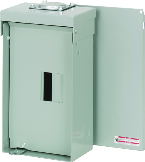 Cutler-Hammer BR BR24L125RP Load Center, 125 A, 2 -Space, 4 -Circuit, Main Lug, NEMA 3R Enclosure, Light Gray [SKU: ORG6352090]