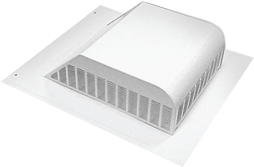 Master Flow SSB960AW Roof Louver, 18 in L, 20-1/2 in W, Aluminum, White [SKU: ORG6247654]