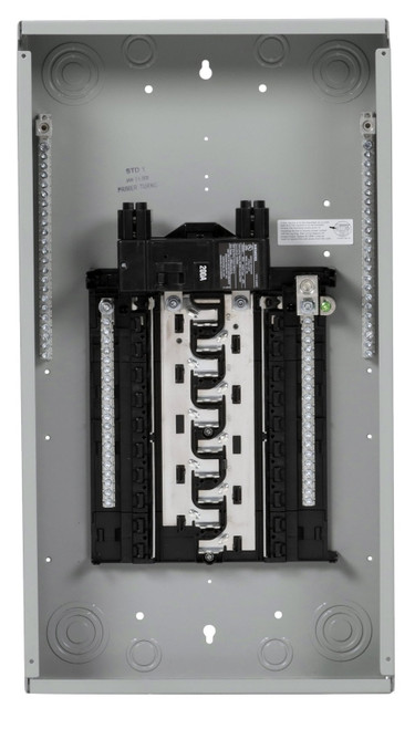 Siemens PN PN2040B1200C Assembled Load Center, 200 A, 20 -Space, 40 -Circuit, Main Breaker, Plug-On Neutral, Gray [SKU: ORG1977511]