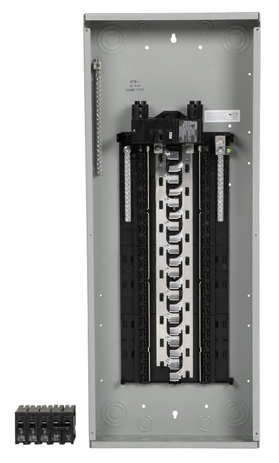 Siemens SN SN4040B1200P1 Assembled Load Center, 200 A, 40 -Space, 40 -Circuit, Main Breaker, Plug-On Neutral, Gray [SKU: ORG7414006]