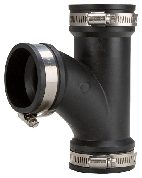 ProSource QT-200 Flexible Pipe Tee, PVC, Black [SKU: ORG4720272]