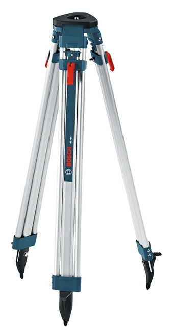 Bosch BT160 Contractor's Tripod, 38 in Min H, 63 in Max H, 5/8-11 Mounting, Aluminum [SKU: ORG7400013]