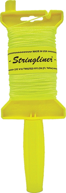 Stringliner 11412 Line Reel, 270 ft L Line, Fluorescent Yellow Line [SKU: ORG6274740]