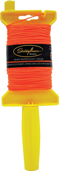 Stringliner 11706 Line Reel, 500 ft L Line, Fluorescent Orange Line [SKU: ORG6275572]