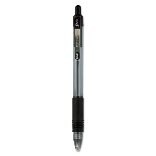 Z-Grip Ballpoint Pen, Retractable, Medium 1 mm, Black Ink, Black Barrel, 48/Pack [SKU: ZEB22148]