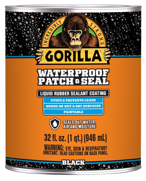Gorilla 105338 Patch and Seal Liquid, Water-Proof, Black, 32 oz [SKU: ORG5122734]