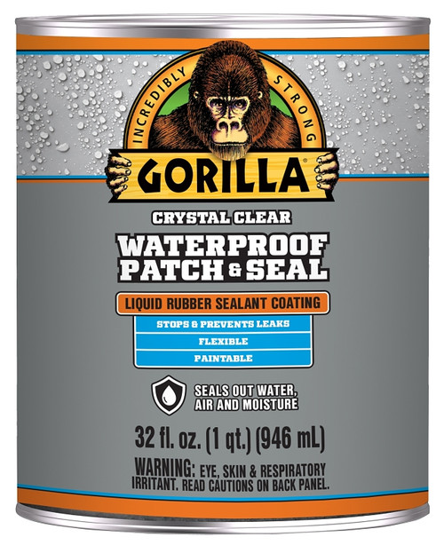 Gorilla 105341 Patch and Seal Liquid, Water-Proof, Clear, 32 oz [SKU: ORG5122767]