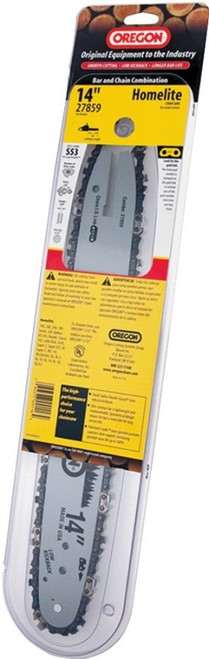 Oregon AdvanceCut 27859 Bar and Chain Combo, Small Bar Nose Radius, 53-Drive Link, 91PX Chain, 3/8 in TPI/Pitch [SKU: ORG1232552]